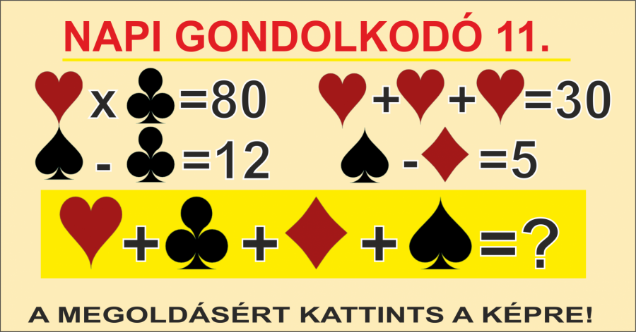 NAPI GONDOLKODÓ 11.